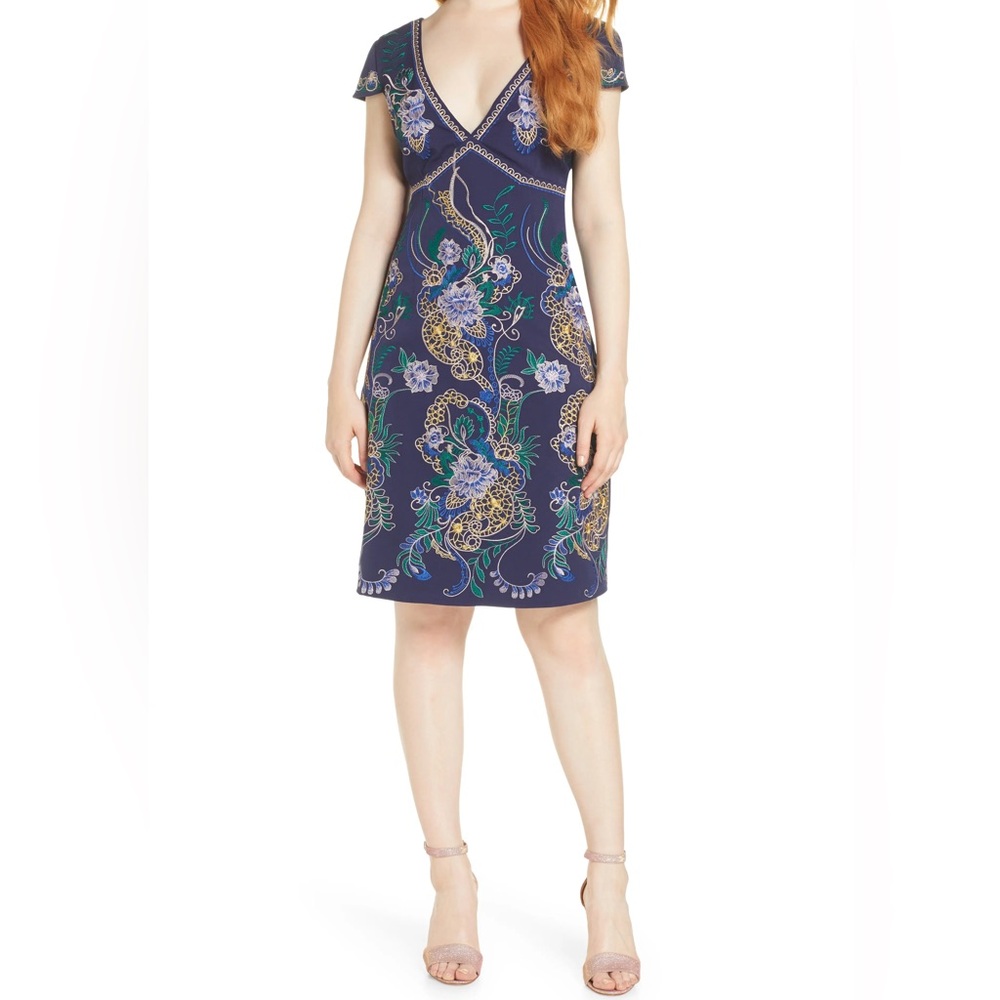 Anthropologie Foxiedox | Embroidered Floral Dress | Large | NWT